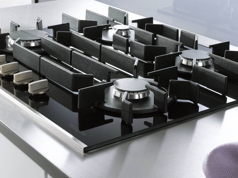 Miele KM 3010 G Stainless steel, model KM 3010 G — cooktops & rangetops specified and installed by iKitchen Cabinetry, view 3