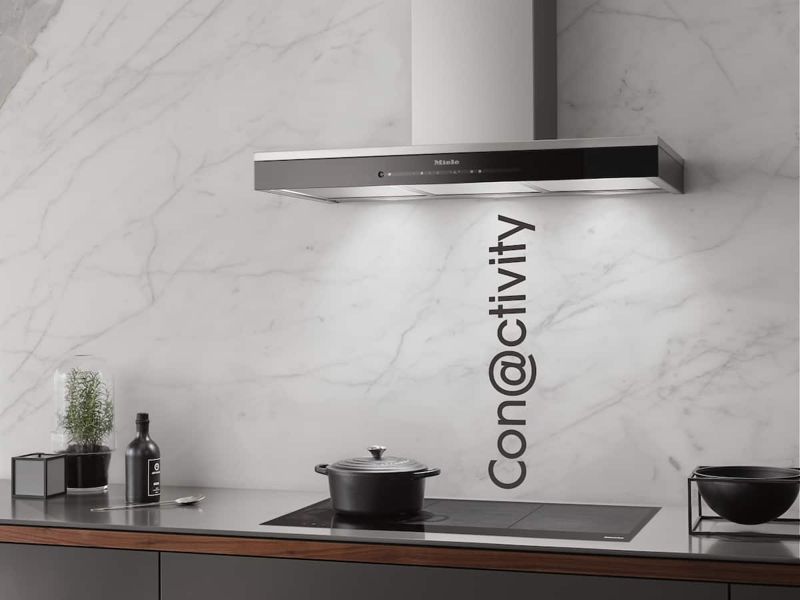 Miele DA 6698 W Puristic Edition 6000 Stainless steel, model DA 6698 W Puristic Edition 6000 — ventilation hoods specified and installed by iKitchen Cabinetry, view 3