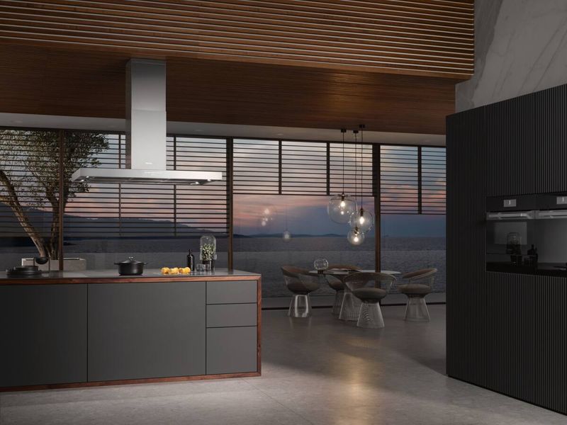 Miele DA 4248 V D Puristic Varia Stainless steel, model DA 4248 V D Puristic Varia — ventilation hoods specified and installed by iKitchen Cabinetry, view 3
