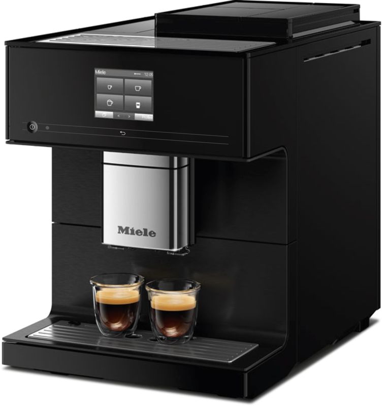 Miele CM 7750 CoffeeSelect Obsidian Black, model CM 7750 CoffeeSelect — countertop coffee machines specified and installed by iKitchen Cabinetry, view 2