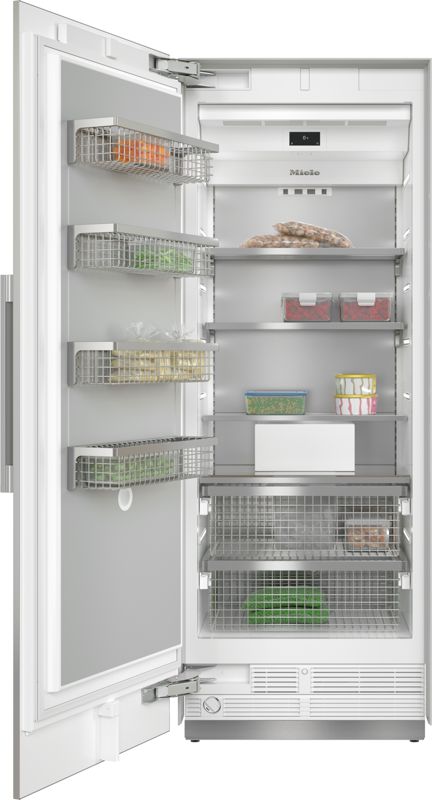 Miele F 2812 SF Stainless steel/CleanSteel – 30" MasterCool freezer, model F 2812 SF — built-in freezers specified and installed by iKitchen Cabinetry