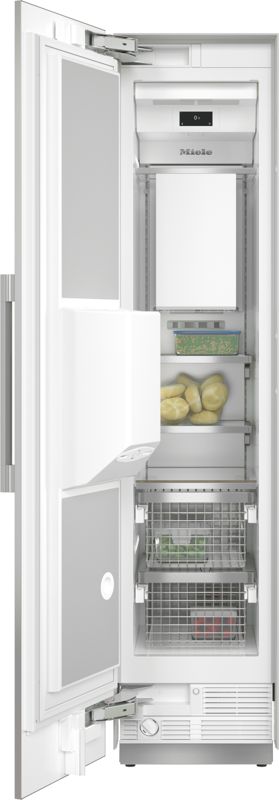 Miele 18" MasterCool freezer F 2472 SF Stainless steel/CleanSteel, model F 2472 SF — built-in freezers specified and installed by iKitchen Cabinetry