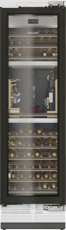 Miele 24" MasterCool wine refrigerator, model KWT 2662 ViS — wine units specified and installed by iKitchen Cabinetry
