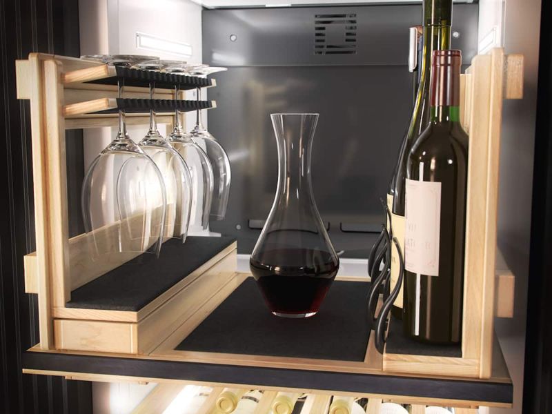 Miele 24" MasterCool Wine Refrigerator, model KWT 2672 ViS — wine units specified and installed by iKitchen Cabinetry, view 4