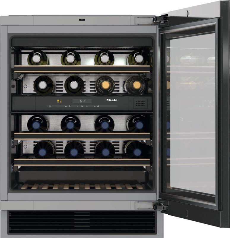 Miele 24" built-under wine refrigerator, model KWT 6322 UG — wine units specified and installed by iKitchen Cabinetry, view 2