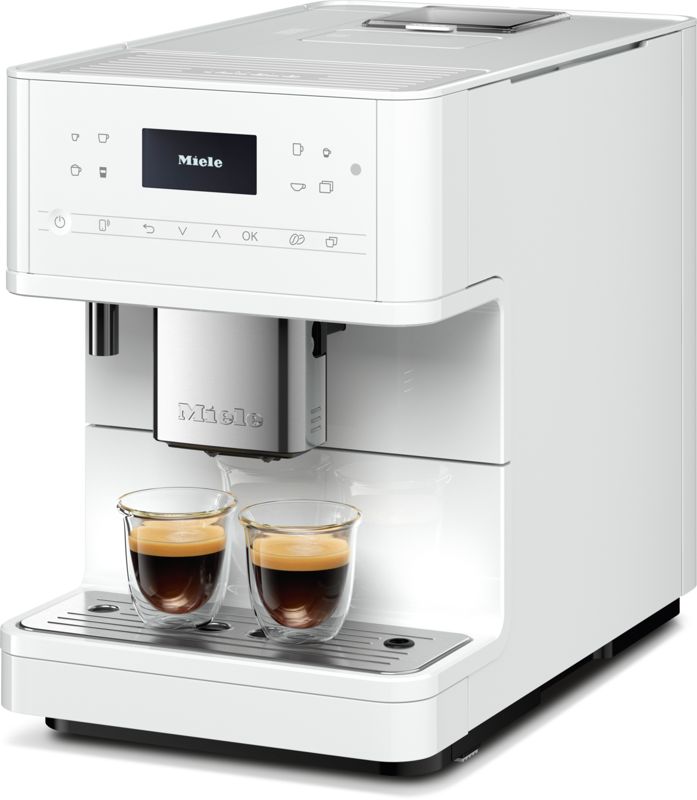 Miele CM 6160 MilkPerfection Lotus white, model CM 6160 MilkPerfection — countertop coffee machines specified and installed by iKitchen Cabinetry, view 2