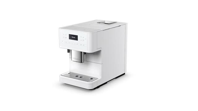 Miele CM 6160 MilkPerfection Lotus white, model CM 6160 MilkPerfection — countertop coffee machines specified and installed by iKitchen Cabinetry, view 5