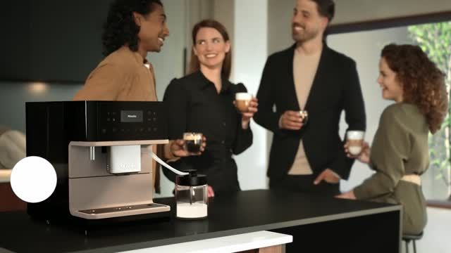 Miele CM 6360 MilkPerfection Obsidian Black.CS, model CM 6360 MilkPerfection — countertop coffee machines specified and installed by iKitchen Cabinetry, view 5
