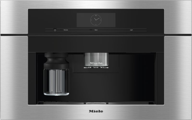 Miele Built-in coffee machine with DirectWater CVA 7775 Stainless steel/Clean Touch Steel, model CVA 7775 — built-in coffee machines specified and installed by iKitchen Cabinetry