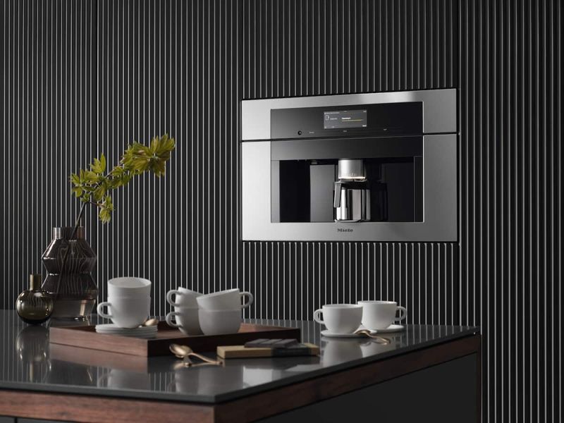 Miele Built-in coffee machine with DirectWater CVA 7775 Stainless steel/Clean Touch Steel, model CVA 7775 — built-in coffee machines specified and installed by iKitchen Cabinetry, view 3