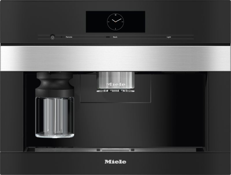 Miele Built-in coffee machine with DirectWater CVA 7845 Stainless steel/Clean Touch Steel, model CVA 7845 — built-in coffee machines specified and installed by iKitchen Cabinetry
