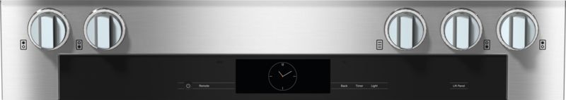 Miele 36" Range HR 1936-3 G DF GD Stainless steel/Clean Touch Steel, model HR 1936-3 G DF GD — ranges specified and installed by iKitchen Cabinetry, view 2