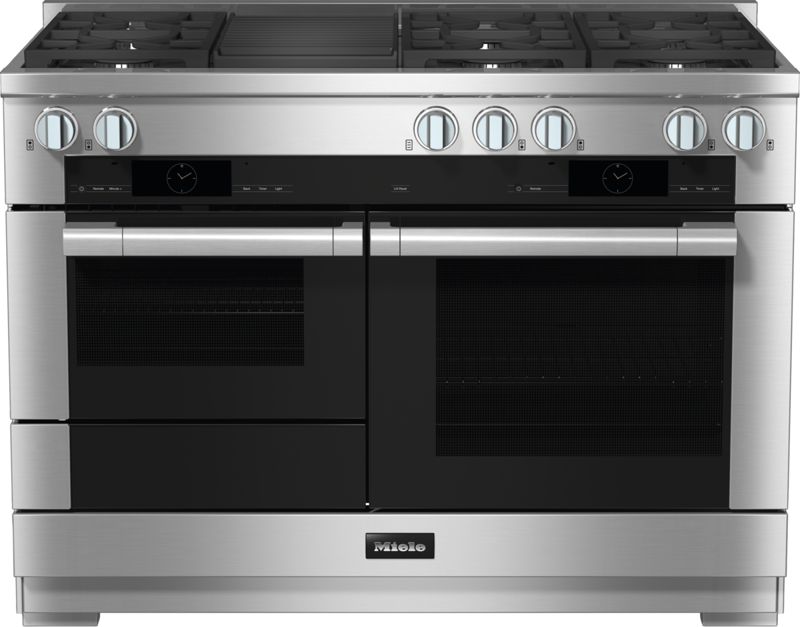 Miele HR 1955-3 G DF GR Stainless steel/Clean Touch Steel, model HR 1955-3 G DF GR — ranges specified and installed by iKitchen Cabinetry