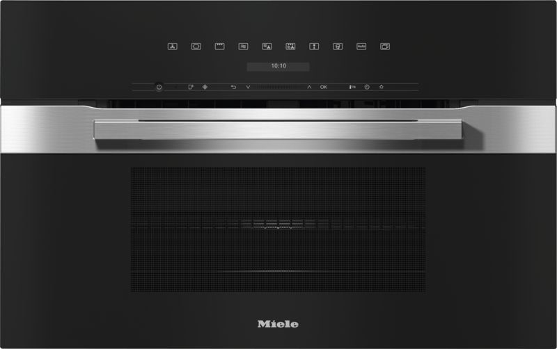 Miele 30" compact speed oven H 7270 BM Stainless steel/Clean Touch Steel, model H 7270 BM — ovens specified and installed by iKitchen Cabinetry