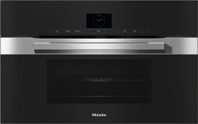 Miele H 7670 BM Stainless steel/Clean Touch Steel – 30" Compact Speed Oven, model H 7670 BM — ovens specified and installed by iKitchen Cabinetry