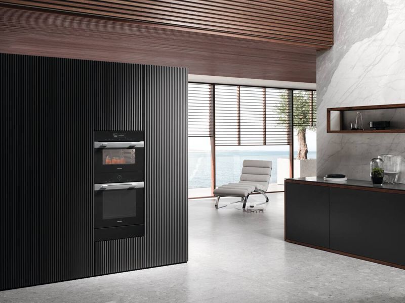 Miele 24" Compact Speed Oven H 7840 BM AM Stainless steel/Clean Touch Steel, model H 7840 BM AM — ovens specified and installed by iKitchen Cabinetry, view 3