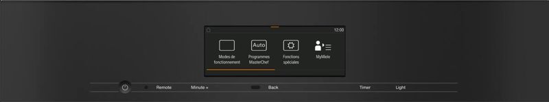 Miele 24" Compact Speed Oven H 7840 BM AM Obsidian Black, model H 7840 BM AM — ovens specified and installed by iKitchen Cabinetry, view 4