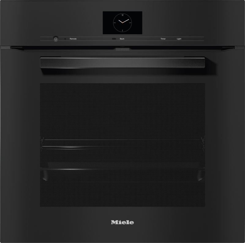 Miele 24" oven H 7660 BP AM Obsidian Black, model H 7660 BP AM — ovens specified and installed by iKitchen Cabinetry