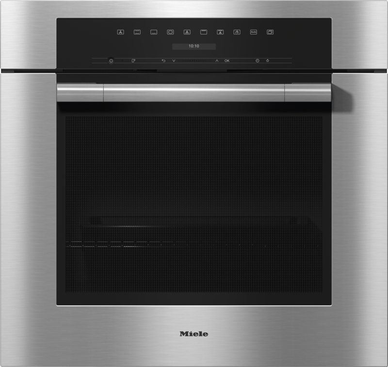 Miele 30 Inch Convection Oven H 7180 BP Stainless steel/Clean Touch Steel, model H 7180 BP — ovens specified and installed by iKitchen Cabinetry