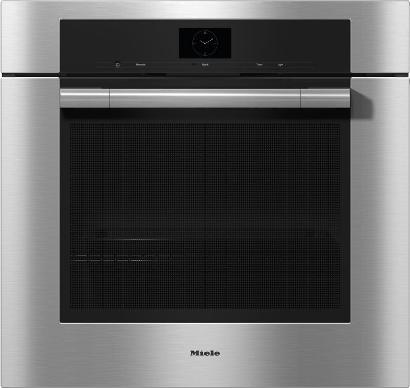 Miele H 7580 BP Stainless steel/Clean Touch Steel – 30 Inch Convection Oven, model H 7580 BP — ovens specified and installed by iKitchen Cabinetry