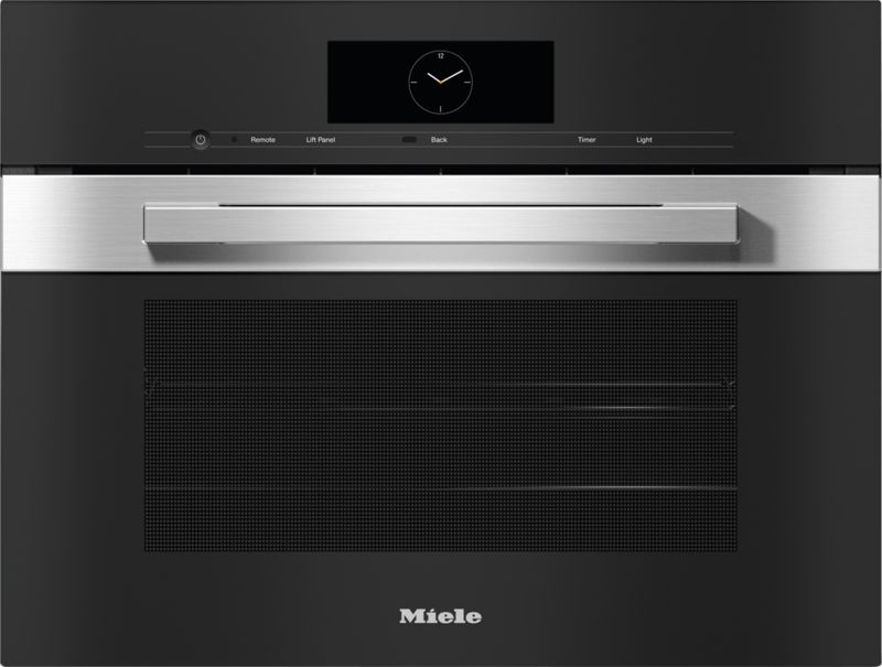 Miele Compact Combi-Steam Oven, 24" width with DirectWater plus, model DGC 7845 AM — steam & combi-steam ovens specified and installed by iKitchen Cabinetry