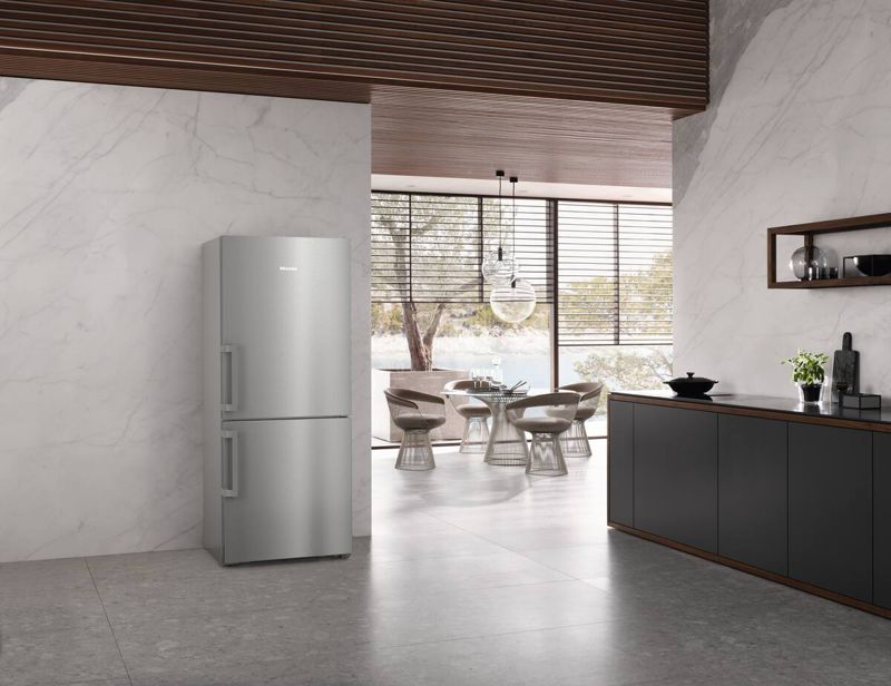 Miele 30" freestanding bottom-mount unit, model KFN 4776 ED — freestanding bottom mounts specified and installed by iKitchen Cabinetry, view 6