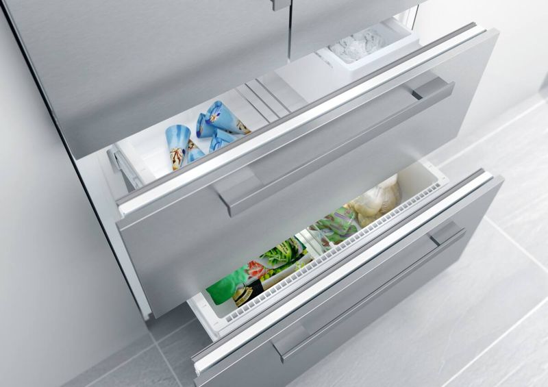 Miele 30" built-in bottom-mount unit, model KFN 9859 iDE — built-in bottom mounts specified and installed by iKitchen Cabinetry, view 3