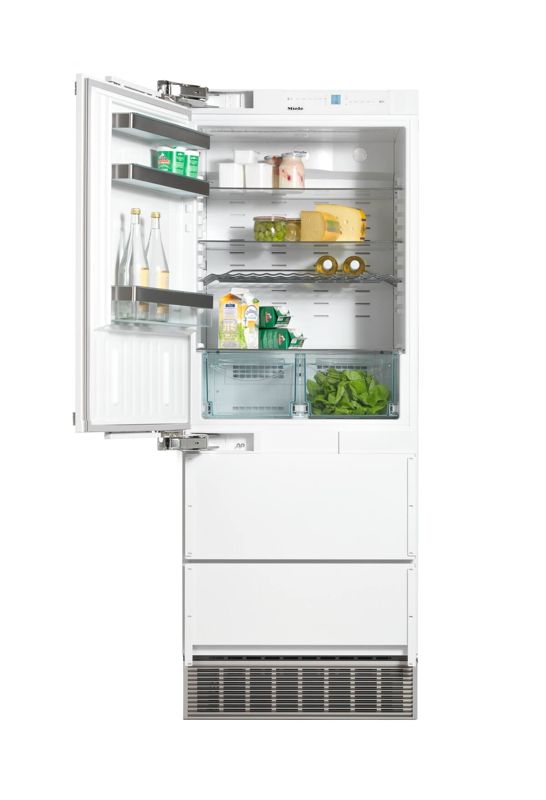 Miele 30" built-in bottom-mount unit, model KFN 9859 iDE — built-in bottom mounts specified and installed by iKitchen Cabinetry