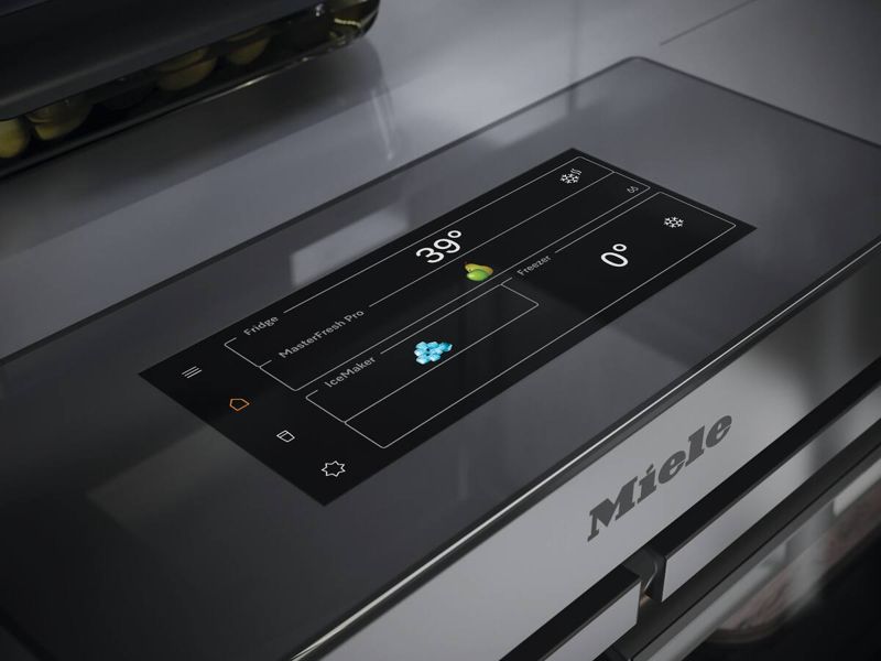 Miele 30" MasterCool bottom-mount unit, model KFMC 3836 R — built-in bottom mounts specified and installed by iKitchen Cabinetry, view 6