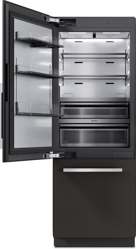 Miele 30" MasterCool bottom-mount unit, model KFMC 3836 L — built-in bottom mounts specified and installed by iKitchen Cabinetry, view 2