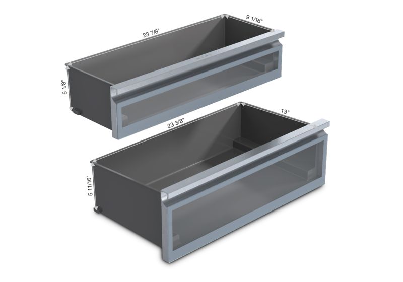 Miele 30" MasterCool bottom-mount unit, model KFMC 3632 R — built-in bottom mounts specified and installed by iKitchen Cabinetry, view 6