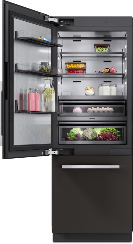 Miele 30" MasterCool bottom-mount unit KFMC 3632 L Compatible with furniture fronts, model KFMC 3632 L — built-in bottom mounts specified and installed by iKitchen Cabinetry
