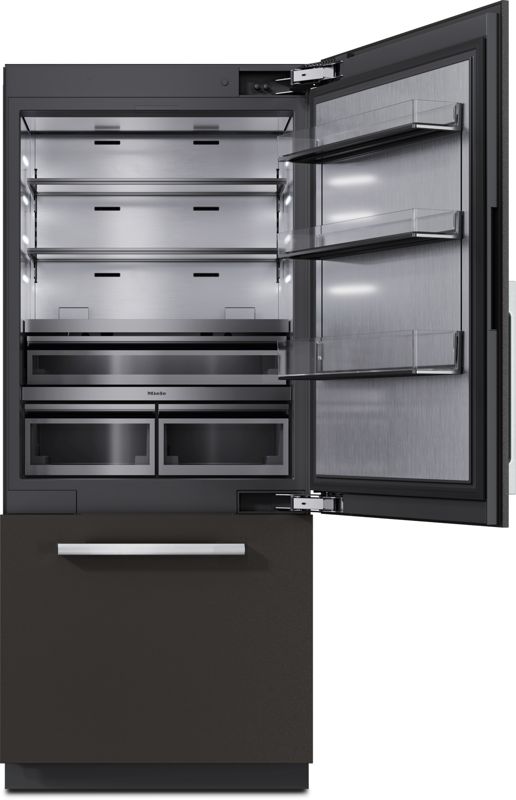 Miele 36" MasterCool bottom-mount unit, model KFMC 3642 R — built-in bottom mounts specified and installed by iKitchen Cabinetry, view 2