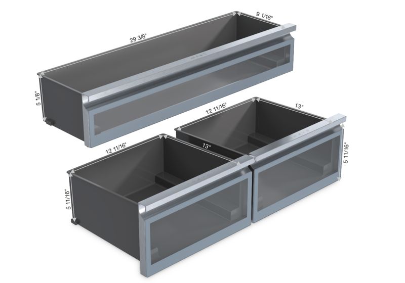 Miele 36" MasterCool bottom-mount unit, model KFMC 3642 R — built-in bottom mounts specified and installed by iKitchen Cabinetry, view 6