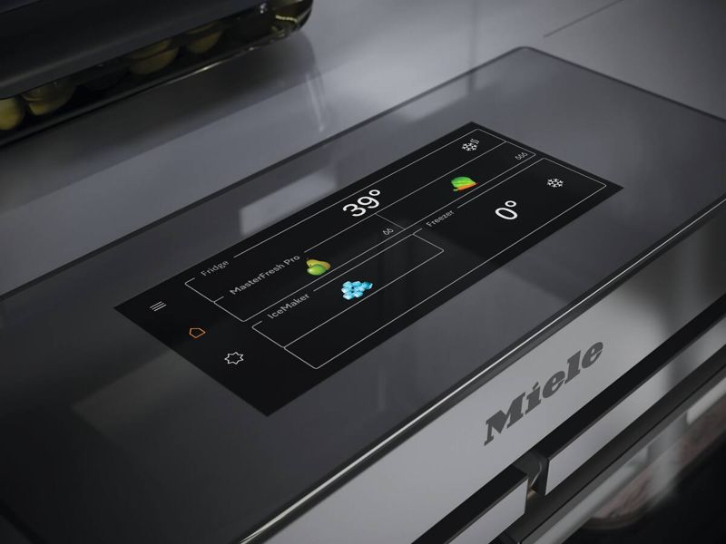 Miele 36" MasterCool FrenchDoor bottom-mount unit, model KFMC 3642 FD — built-in bottom mounts specified and installed by iKitchen Cabinetry, view 5