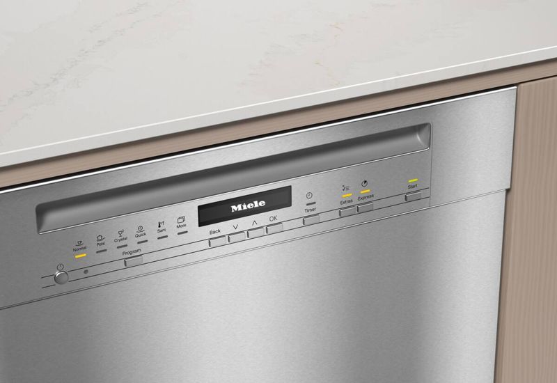 Miele G 7216 SCU CleanSteel front, model G 7216 SCU — dishwashers specified and installed by iKitchen Cabinetry, view 2