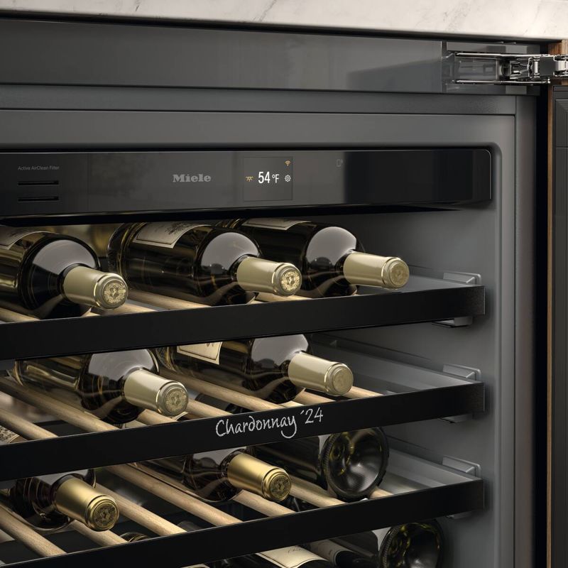 Miele 24" built-under wine refrigerator, model KWTUS 7172 F — wine units specified and installed by iKitchen Cabinetry, view 3