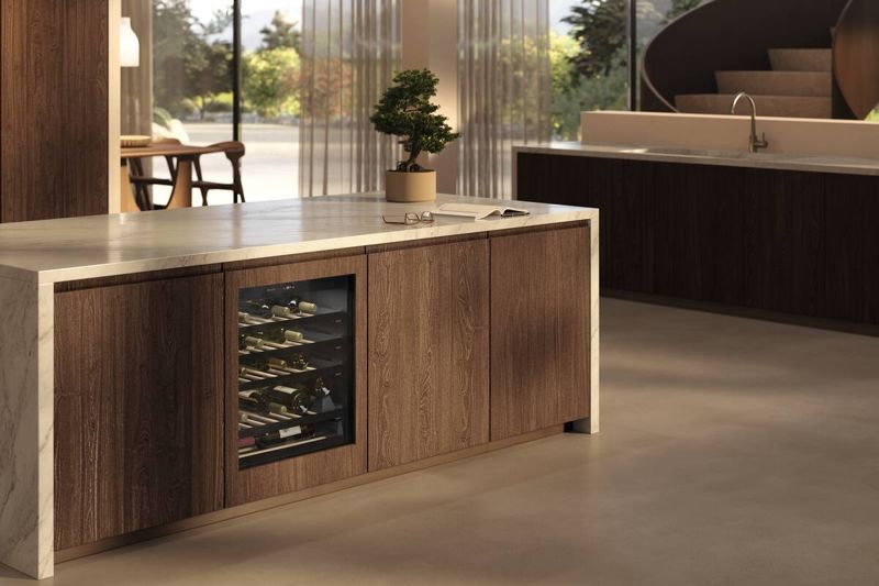 Miele 24" built-under wine refrigerator, model KWTUS 7172 F — wine units specified and installed by iKitchen Cabinetry, view 4