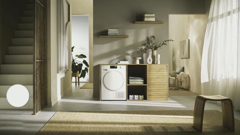 Miele T1 Heat-Pump Dryer TXB360WP, model TXB360WP — heat-pump dryers specified and installed by iKitchen Cabinetry, view 3