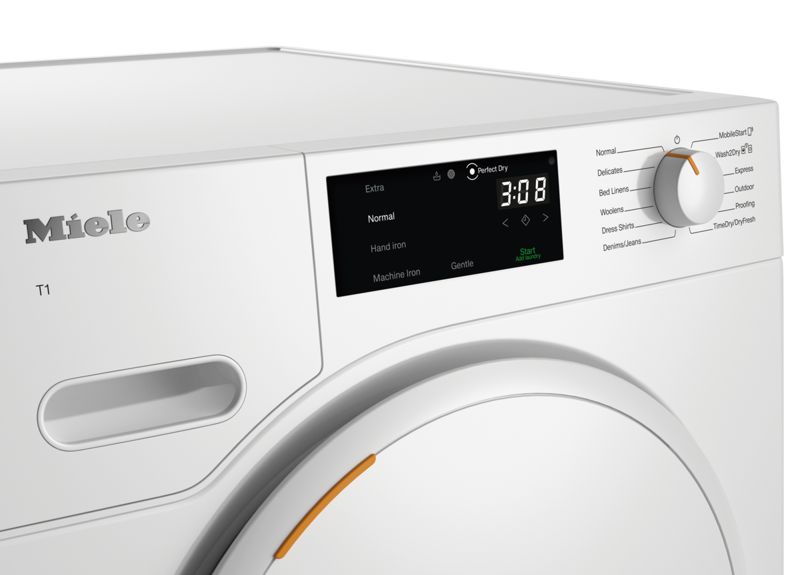Miele T1 Heat-Pump Dryer TXB360WP, model TXB360WP — heat-pump dryers specified and installed by iKitchen Cabinetry, view 4