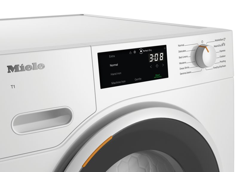 Miele T1 Heat-Pump Dryer TXF360WP, model TXF360WP — heat-pump dryers specified and installed by iKitchen Cabinetry, view 4