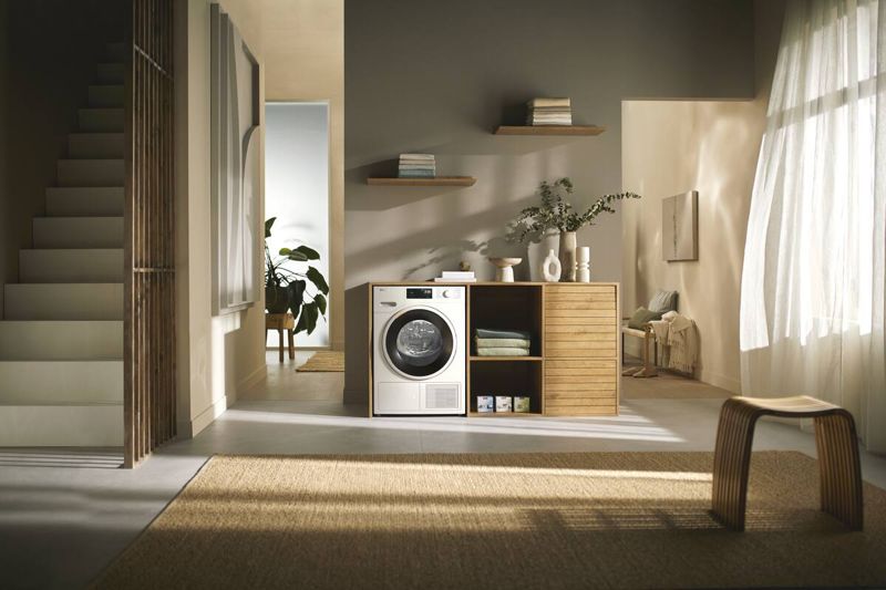 Miele T1 Heat-Pump Dryer TXF360WP, model TXF360WP — heat-pump dryers specified and installed by iKitchen Cabinetry, view 5
