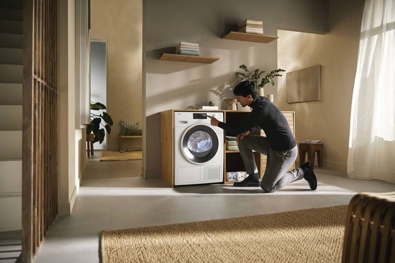 Miele T1 Heat-Pump Dryer TXF360WP, model TXF360WP — heat-pump dryers specified and installed by iKitchen Cabinetry, view 6