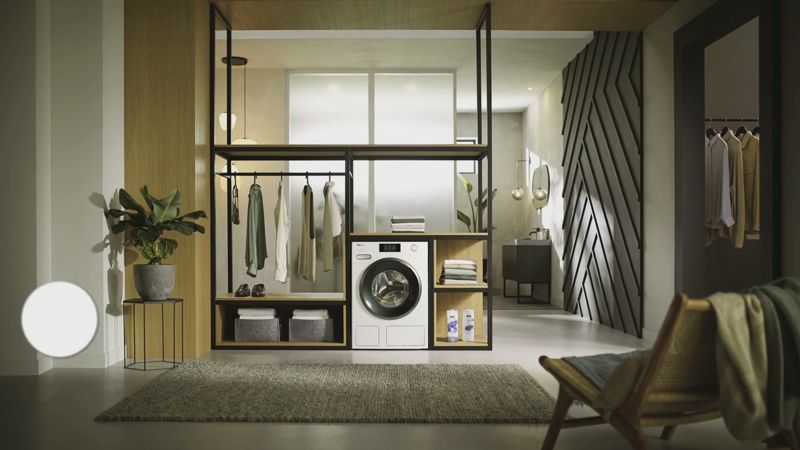 Miele W1 Front-Loading Washing Machine WXR960 WCS TDos&IntenseWash, model WXR960 WCS TDos&IntenseWash — washing machines specified and installed by iKitchen Cabinetry, view 3