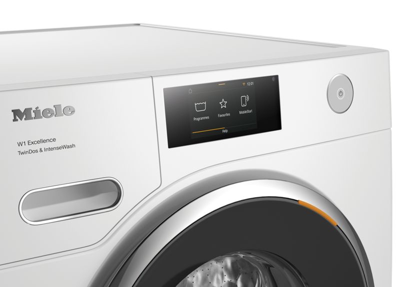 Miele W1 Front-Loading Washing Machine WXR960 WCS TDos&IntenseWash, model WXR960 WCS TDos&IntenseWash — washing machines specified and installed by iKitchen Cabinetry, view 4
