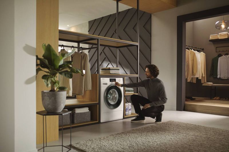 Miele W1 Front-Loading Washing Machine WXR960 WCS TDos&IntenseWash, model WXR960 WCS TDos&IntenseWash — washing machines specified and installed by iKitchen Cabinetry, view 6