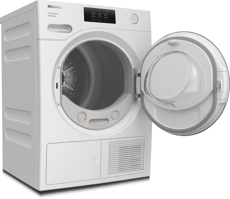 Miele T1 Heat-Pump Dryer TXR960WP Eco&Steam, model TXR960WP Eco&Steam — heat-pump dryers specified and installed by iKitchen Cabinetry, view 2