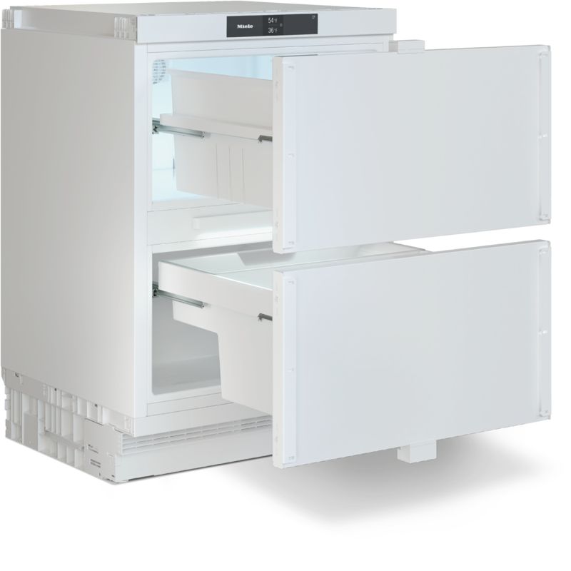 Miele 24" built-under refrigerator, model KU 7175 D — built-in refrigerators specified and installed by iKitchen Cabinetry