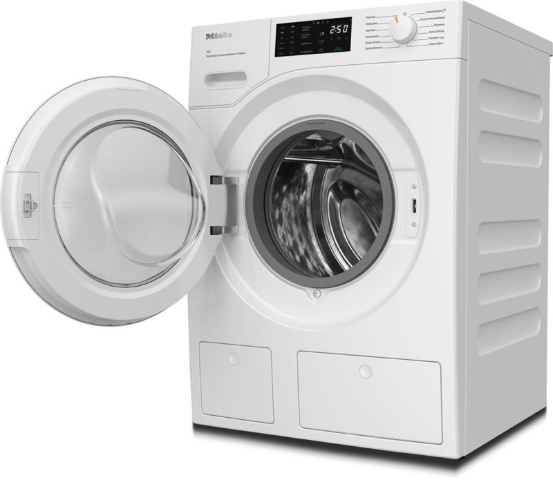 Miele W1 Front-Loading Washing Machine WXF980 WCS TDos&IWash&Steam, model WXF980 WCS TDos&IWash&Steam — washing machines specified and installed by iKitchen Cabinetry, view 2