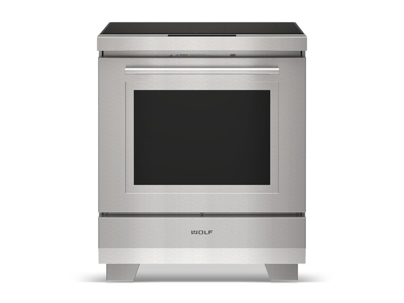 Wolf 30" Transitional Induction Range, model IR30450/S/T — ranges specified and installed by iKitchen Cabinetry